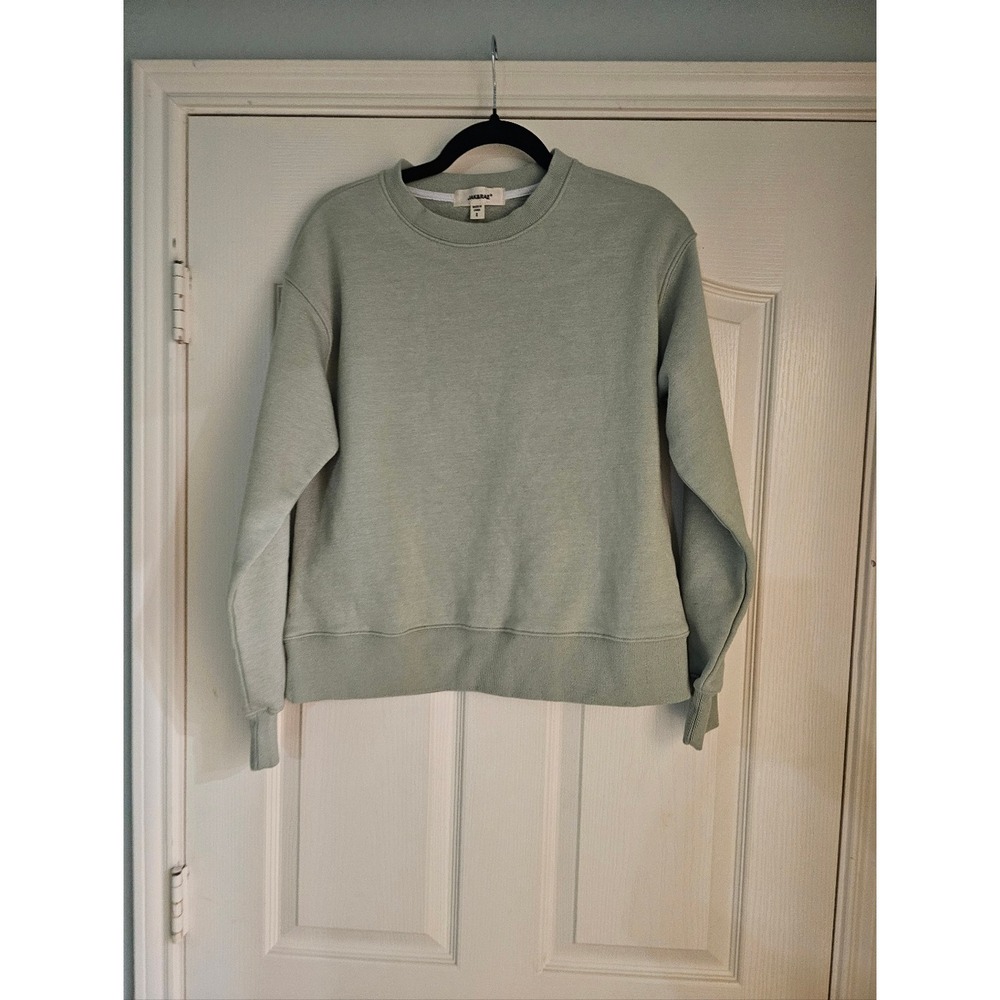 Jak & Rae Sage Green Crewneck Sweatshirt Fleece Pullover Small